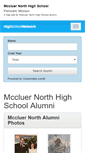 Mobile Screenshot of mccluernorthhighschool.org