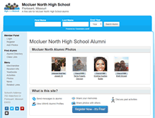 Tablet Screenshot of mccluernorthhighschool.org